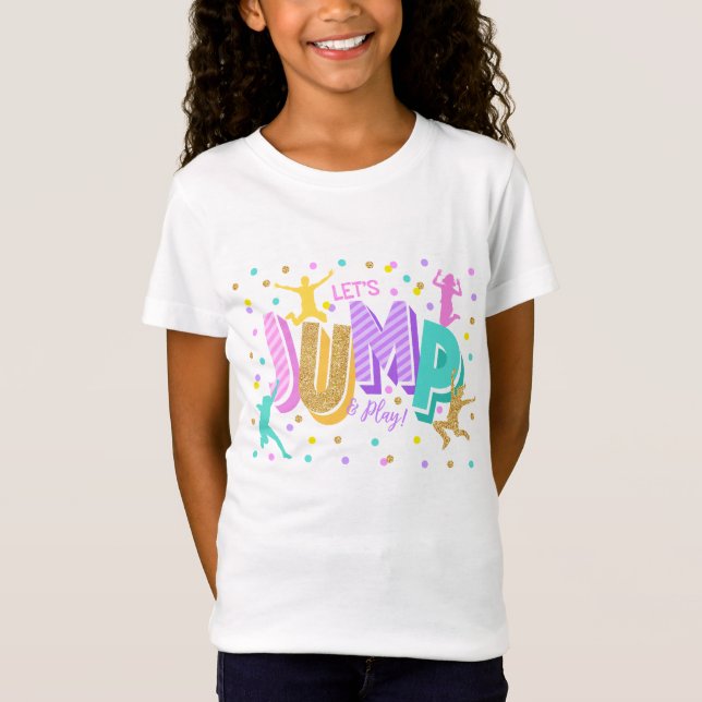 Camiseta Jump Birthday Girl's T-Shirts (Frente)