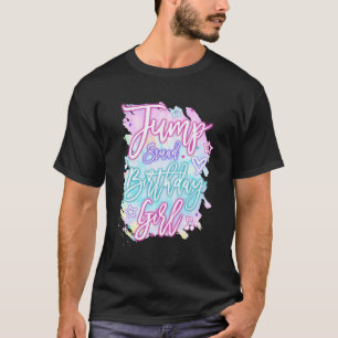 Camiseta Jump Squad Birthday Trampoline Jump Bday Girl