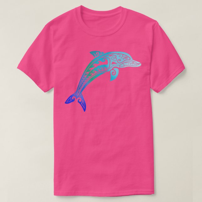 Camiseta Jumping Dolphin Tribal  (Frente do Design)