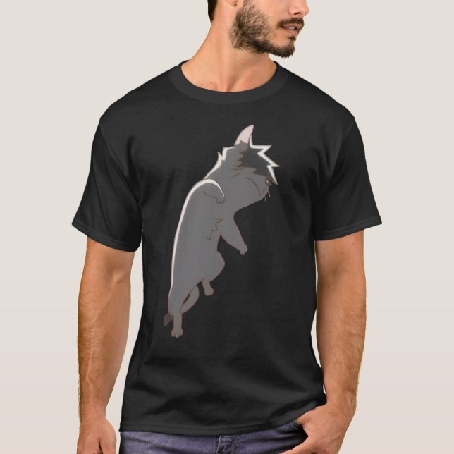 Camiseta Jumping Kuroo Cat (Frente)