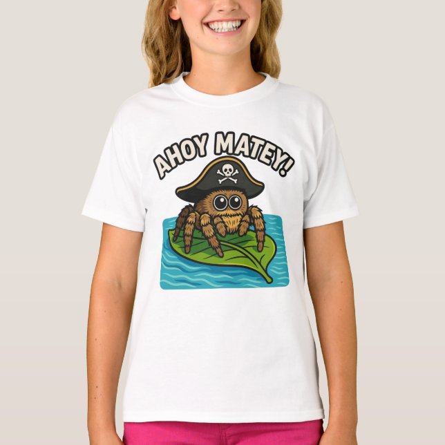 Camiseta Jumping Pirate Spider Adventure Capitão Webbeard (Frente)