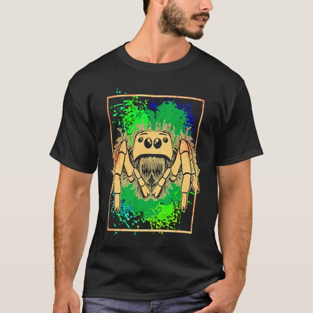 Camiseta Jumping Spider Animal Colorful (Frente)