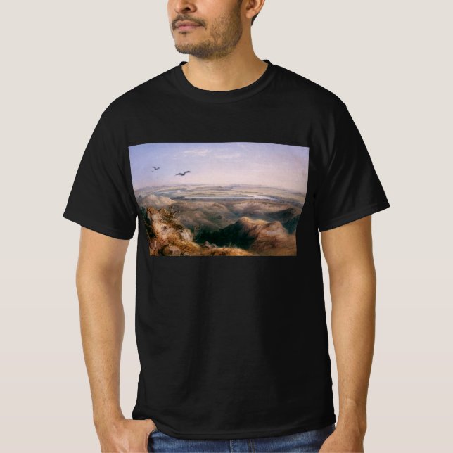 Camiseta Junção de Yellowstone e Missouri por Bodmer (Frente)