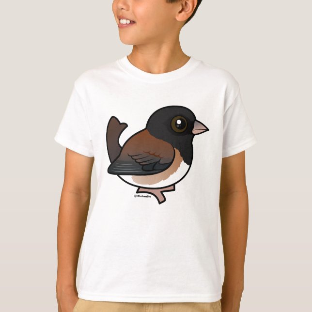 Camiseta Junco de olhos escuros (Oregon) (Frente)