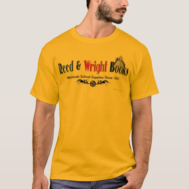 Camiseta Junco & livros de Wright (Frente)