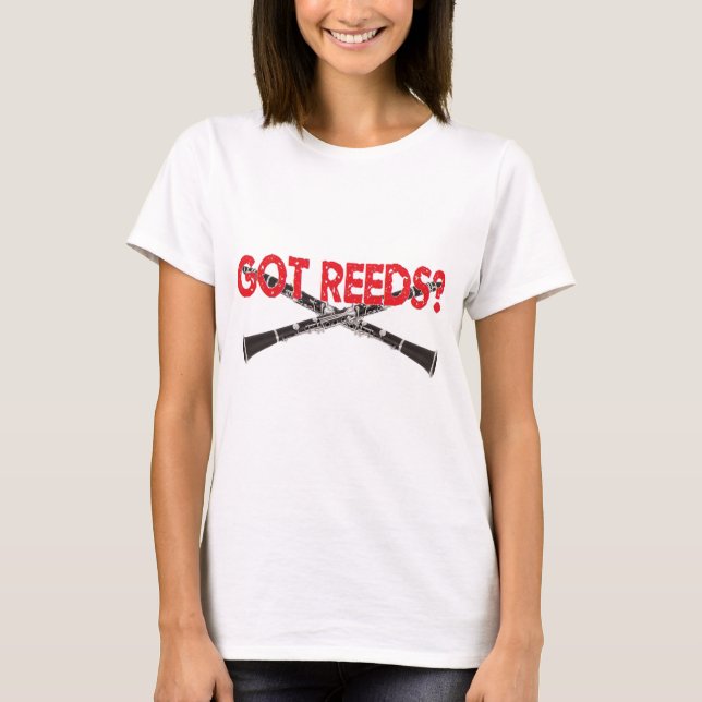 Camiseta Juncos obtidos? Estilo do clarinete (Frente)