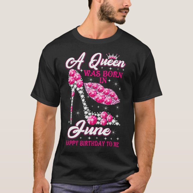 Camiseta June Birday Women's Party Diamond Kiss High (Frente)