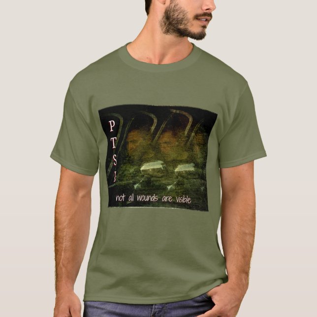 Camiseta June é PTSD Awarness Month T Shirt (Frente)