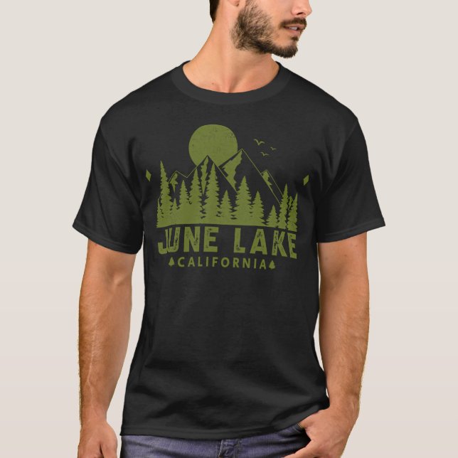 Camiseta June Lake California Mountain View (Frente)