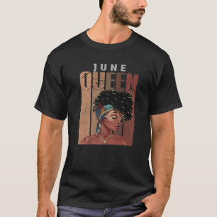 Camiseta June Melanin Queen Negras afro-negras Historia n
