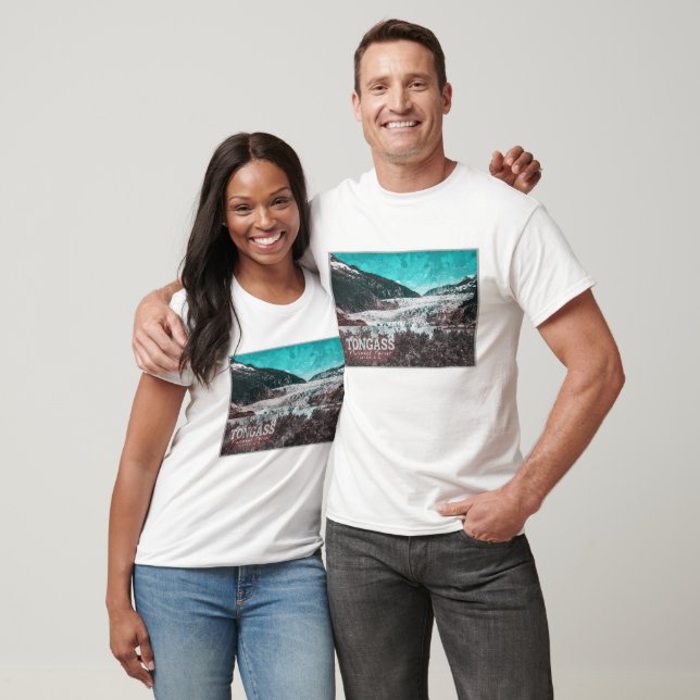 CAMISETA JUNEAU - TONGASS - MENDENHALL GLACIER - ALASKA EUA (Unissex)