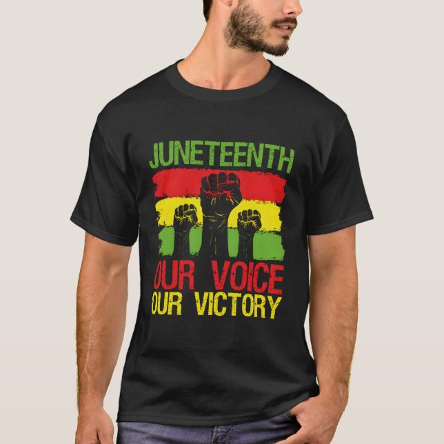 Camiseta Junenésimo da nossa voz a nossa vitória impressão  (Frente)