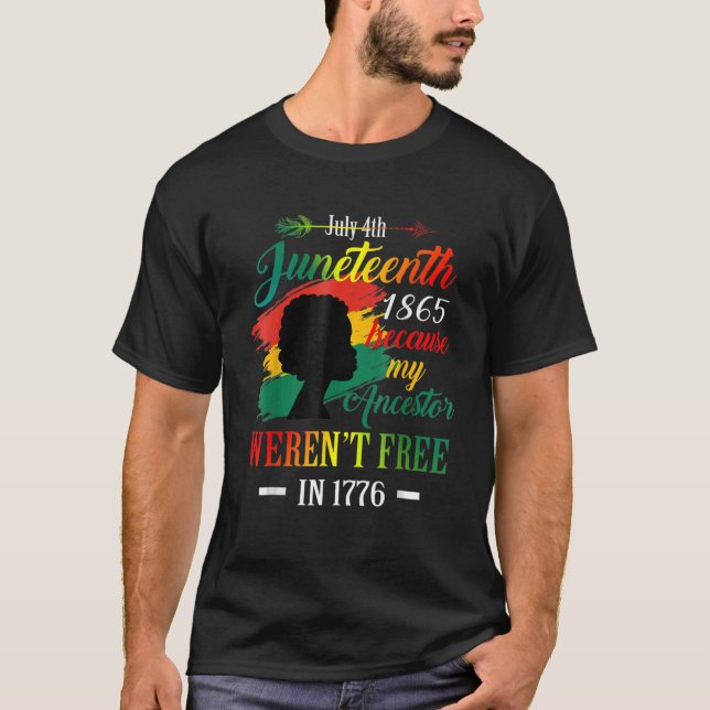 Camiseta Junenésimo Negras Porque o meu Ancestor não era (Frente)