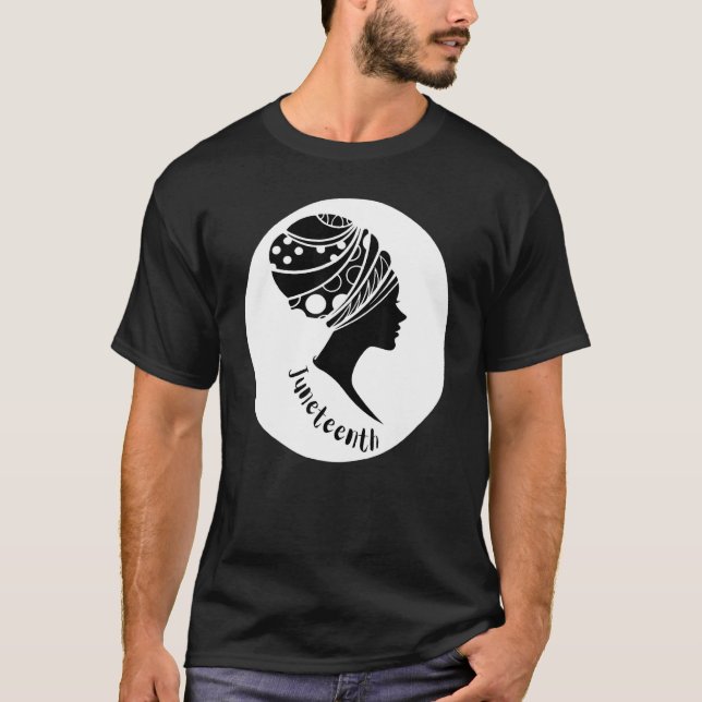 Camiseta Junenn Melanin Black Women Natural Hair Orgulha Af (Frente)