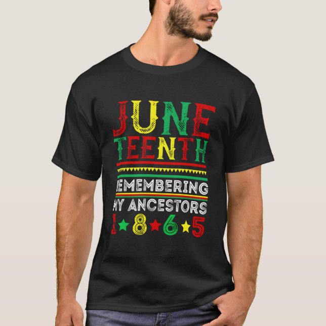 Camiseta Junenth 1865 Remembering My Ancestors Junenth (Frente)