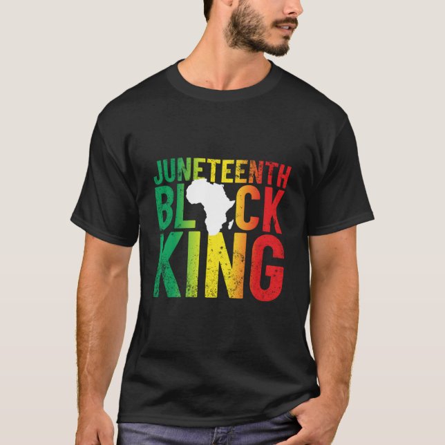 Camiseta Junenth Black King For 'S Junenth (Frente)