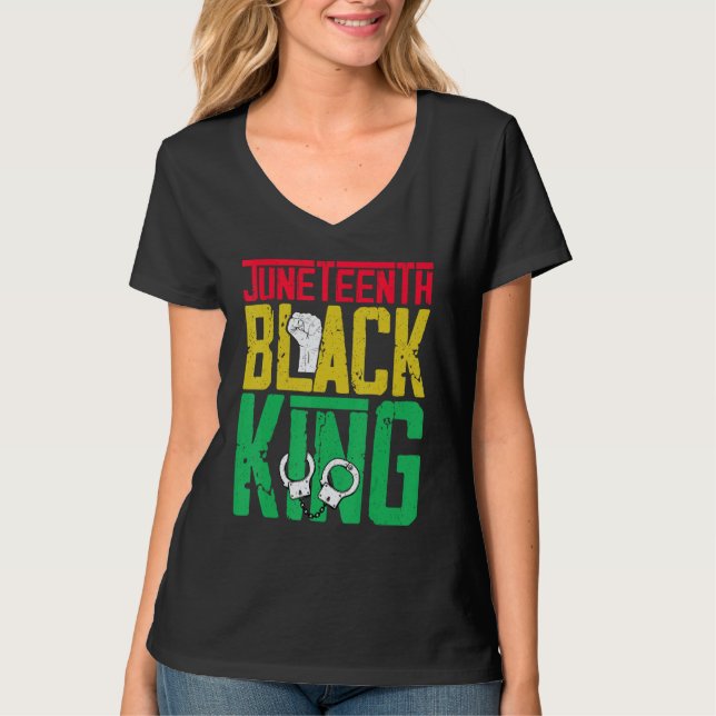 Camiseta Junenth Is The Real Independence Day 1865 Freedom  (Frente)