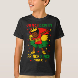 Camiseta Juneteenth 1865 crianças pequenas menino fazendo d