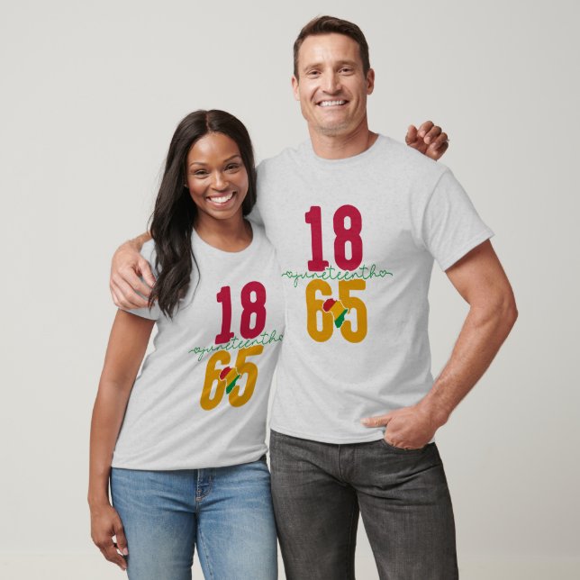 Camiseta Juneteenth 1865 - História Negra (Unissex)