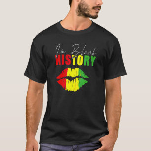 Camiseta Juneteenth Africa Lip I Am Black History Month Bla