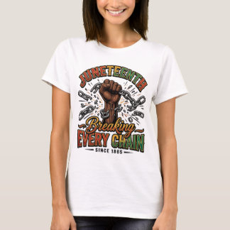 Camiseta Juneteenth Breaking Every Chain Desde 1865 – Vinta