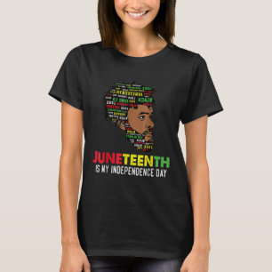 Camiseta Juneteenth É o Meu Dia da Independência Black Dia