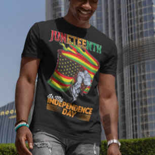 Camiseta Juneteenth é o meu dia da independência Liberdade 