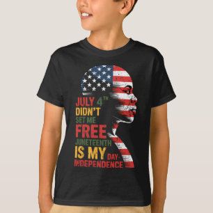 Camiseta Juneteenth é o meu dia da independência Mulheres n