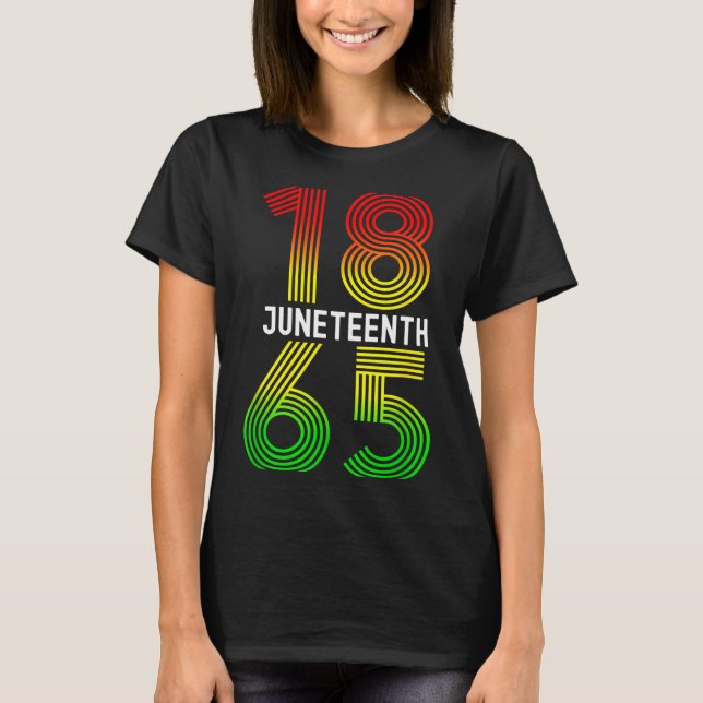 Camiseta Juneteenth é o meu dia da independência orgulho ne (Frente)