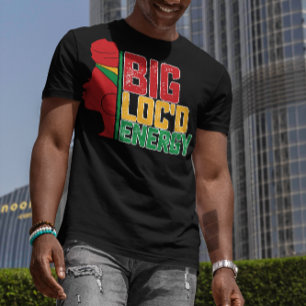 Camiseta Juneteenth Grande Energia de Preto Liberdade