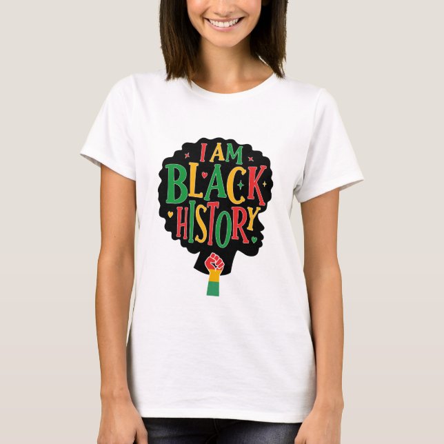 Camiseta Juneteenth - História Negra (Frente)