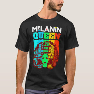 Camiseta Juneteenth Melanin Afro African American Black Wom