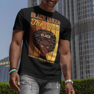 Camiseta Juneteenth Melanina Garota Negra A Mais Poderosa