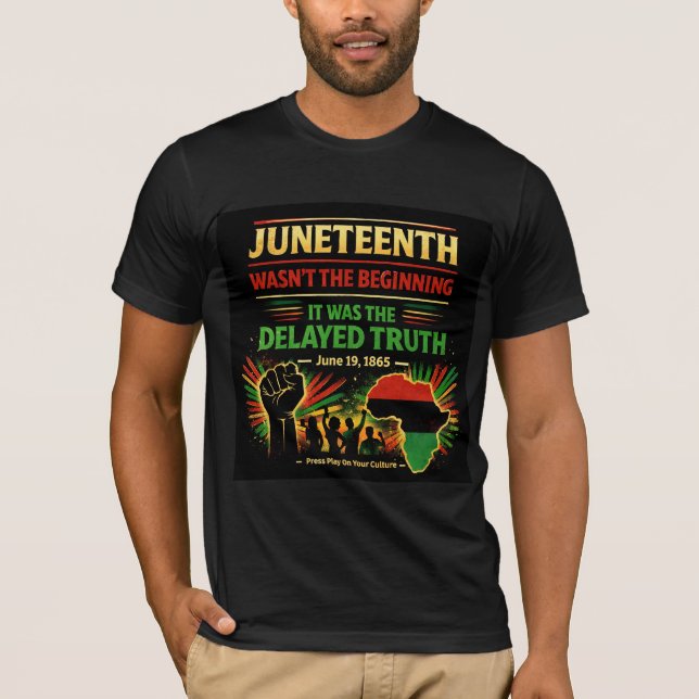 Camiseta Juneteenth Wasn’t the Beginning Shirt  (Frente)