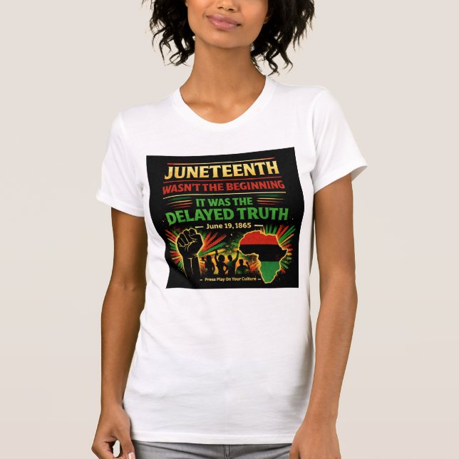 Camiseta Juneteenth Wasn’t the Beginning Shirt  (Frente)