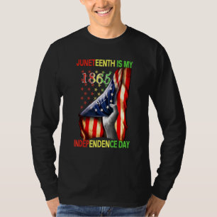 Camiseta Juneteeth É Minha Independência Americana Livre De