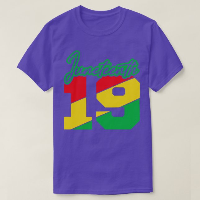 CAMISETA JUNETÉNIA 1865 LIBERDADE DE ORGULHO NEGRO (Frente do Design)