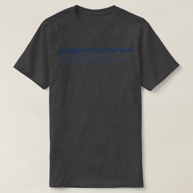 Camiseta Junggesselnabschied (Frente do Design)