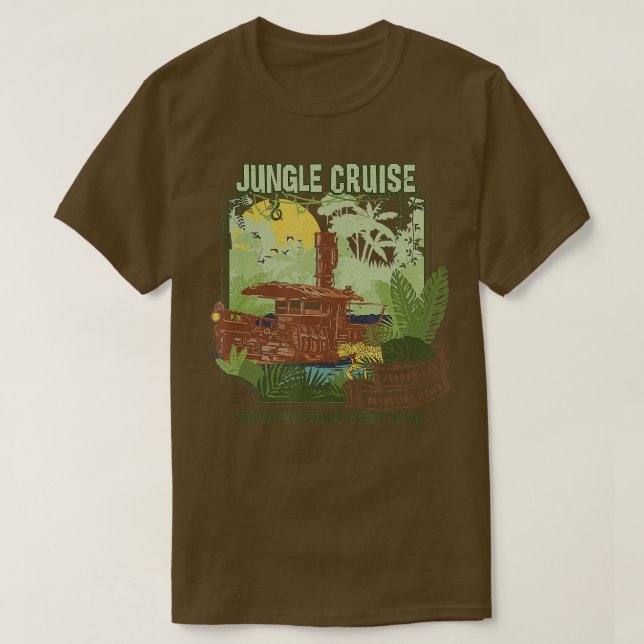 Camiseta Jungle Cruise Você Precisa De Um Turnê Para Me Che (Frente do Design)