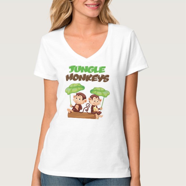 CAMISETA JUNGLE MONKEYS (Frente)