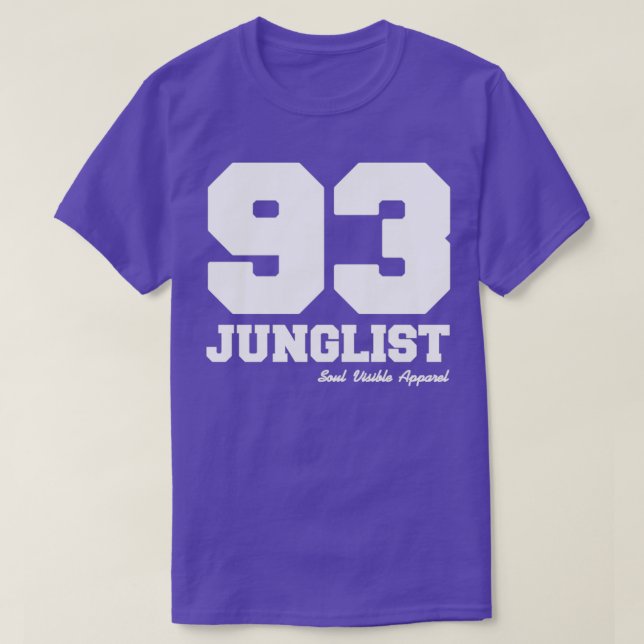 Camiseta Junglist 93 Drum ampamp Bass Lover Música Selva (Frente do Design)