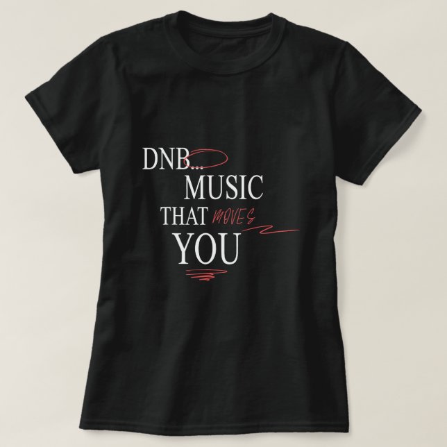 Camiseta Junglist De Líquidos De Música De Baixo E Drum DnB (Frente do Design)