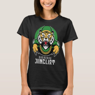 Camiseta Junglist Drum E Bass EDM DnB Tiger
