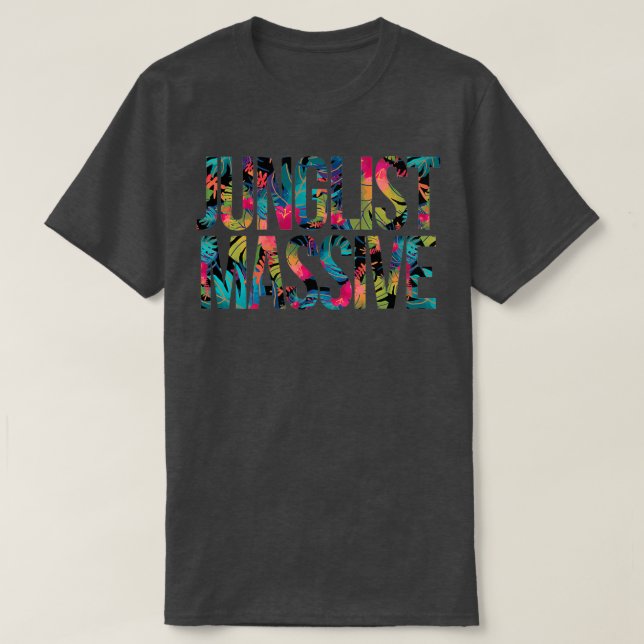 Camiseta Junglist Massive Jungle Music Inspirada  (Frente do Design)