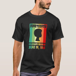 Camiseta Junho 19 1865 Junteécimo Celebrado Black Freedom H