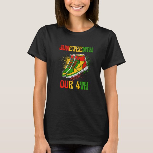 Camiseta Junho 19 de junho 1865 Indepe negro-africano (Frente)
