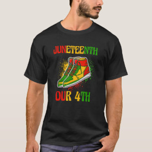 Camiseta Junho 19 de junho 1865 Indepe negro-africano