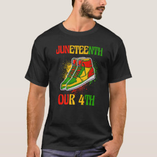 Camiseta Junho 19 de junho 1865 Indepe negro-africano