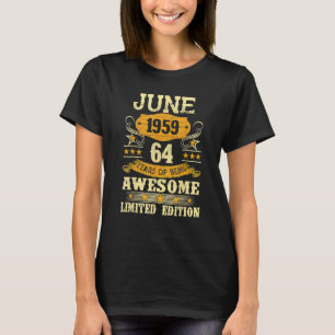 Camiseta Junho De 1959 64 Anos De Incrível