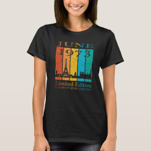 Camiseta Junho de 1973 50 Anos Sendo Incrível